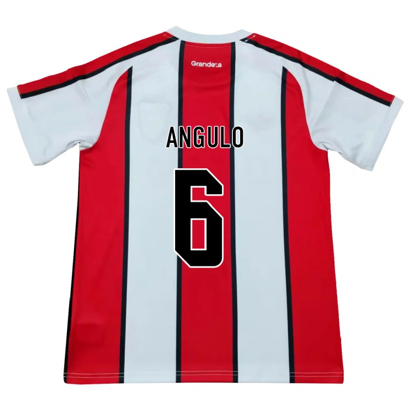 Danxen Uomo Maglia Tamara Angulo #6 Bianco Rosso Nero Kit Gara Away 2026/27 Maglietta