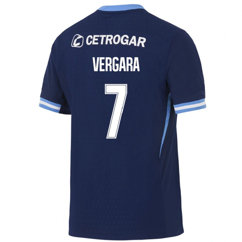 Danxen Uomo Maglia Duván Vergara #7 Blu Reale Azzurro Chiaro Bianco Kit Gara Away 2026/27 Maglietta