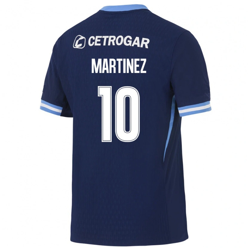 Danxen Uomo Maglia Roger Martinez #10 Blu Reale Azzurro Chiaro Bianco Kit Gara Away 2026/27 Maglietta