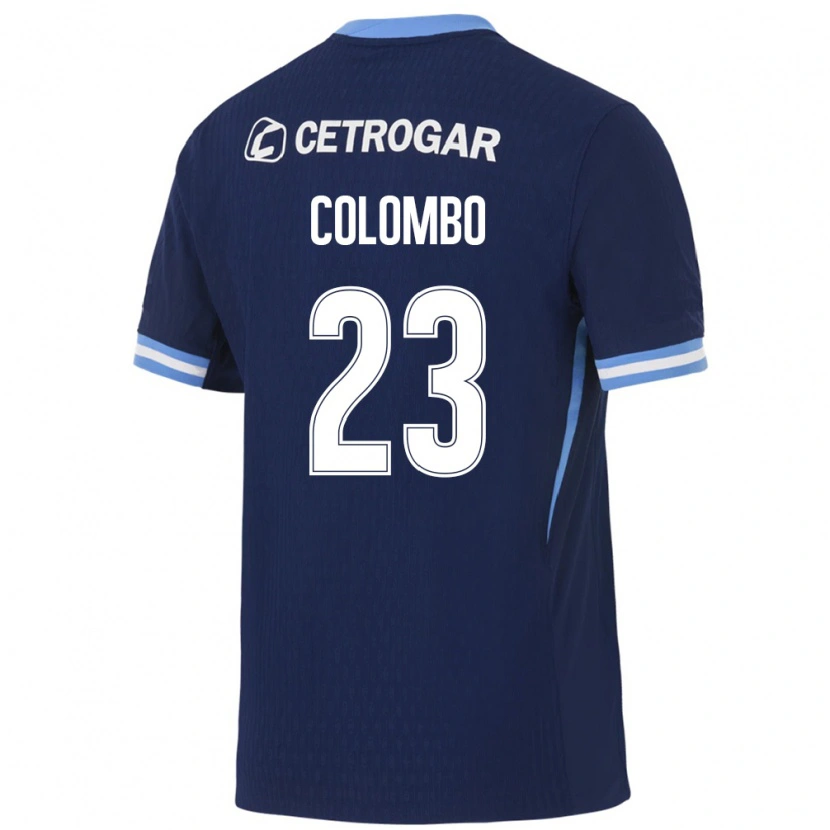 Danxen Uomo Maglia Nazareno Colombo #23 Blu Reale Azzurro Chiaro Bianco Kit Gara Away 2026/27 Maglietta