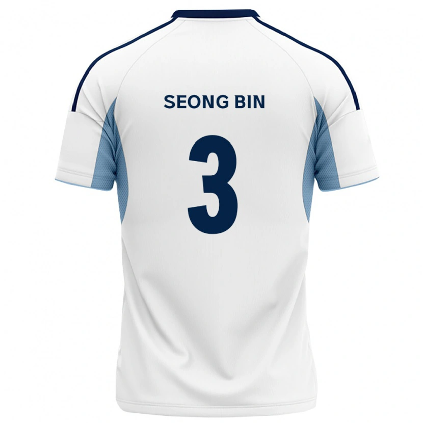 Danxen Uomo Maglia Seong-Bin Jung #3 Blu Reale Bianco Kit Gara Away 2026/27 Maglietta