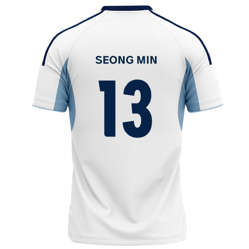 Danxen Uomo Maglia Seong-Min Ryu #13 Blu Reale Bianco Kit Gara Away 2026/27 Maglietta