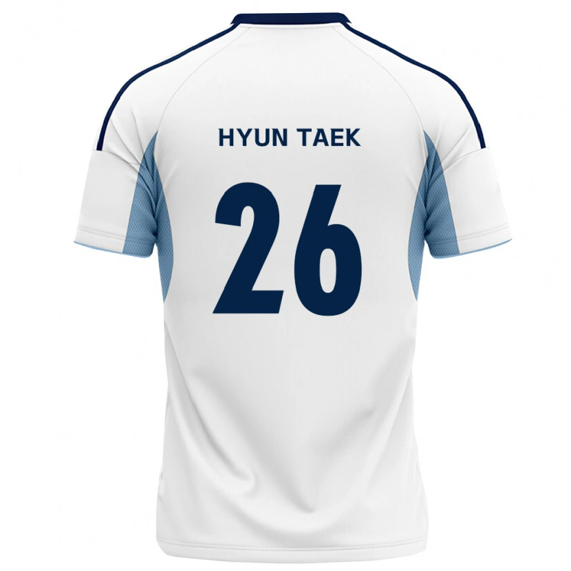 Danxen Uomo Maglia Hyun-Taek Cho #26 Blu Reale Bianco Kit Gara Away 2026/27 Maglietta
