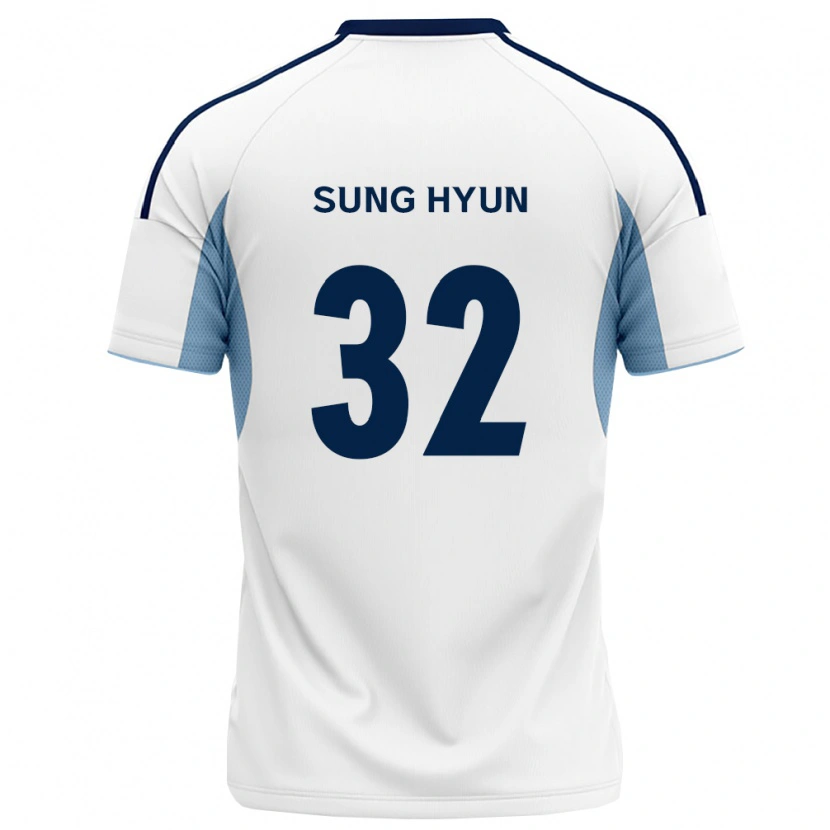 Danxen Uomo Maglia Sung-Hyun Park #32 Blu Reale Bianco Kit Gara Away 2026/27 Maglietta