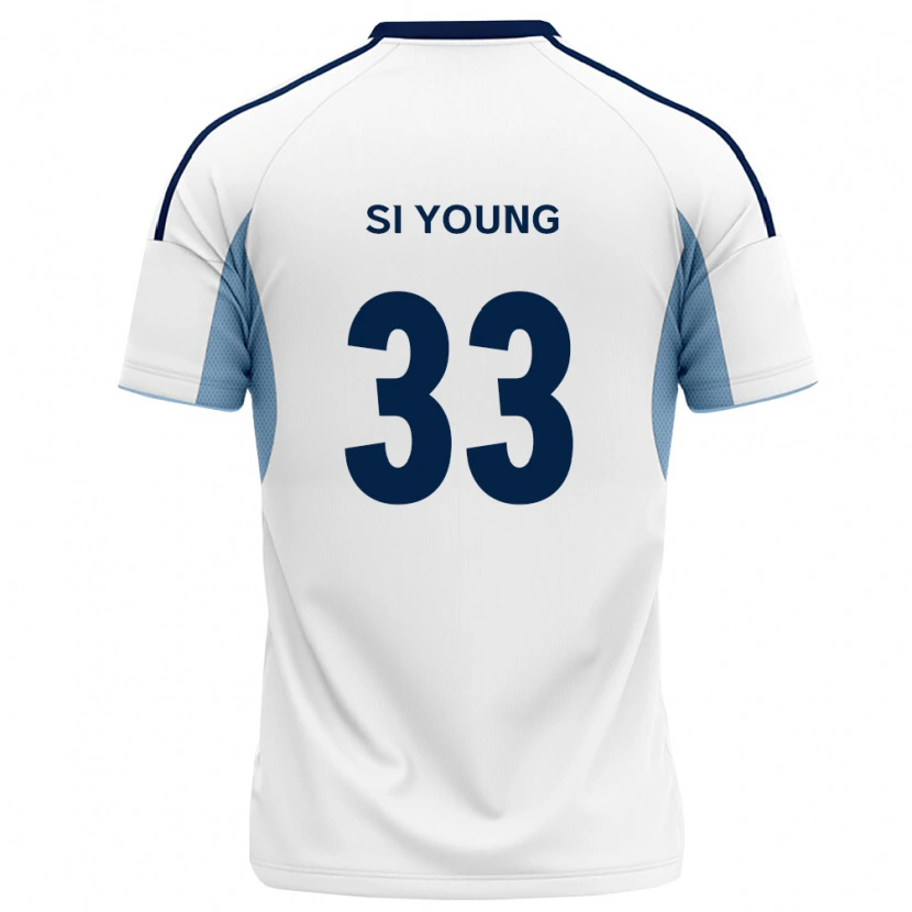 Danxen Uomo Maglia Si-Young Jang #33 Blu Reale Bianco Kit Gara Away 2026/27 Maglietta