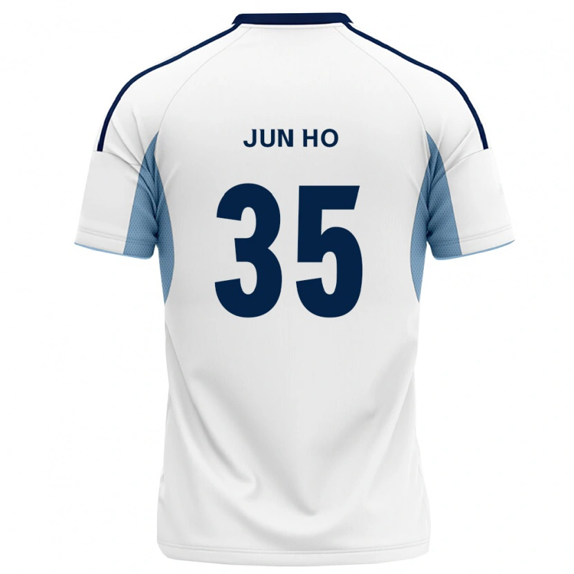 Danxen Uomo Maglia Jun-Ho Kim #35 Blu Reale Bianco Kit Gara Away 2026/27 Maglietta
