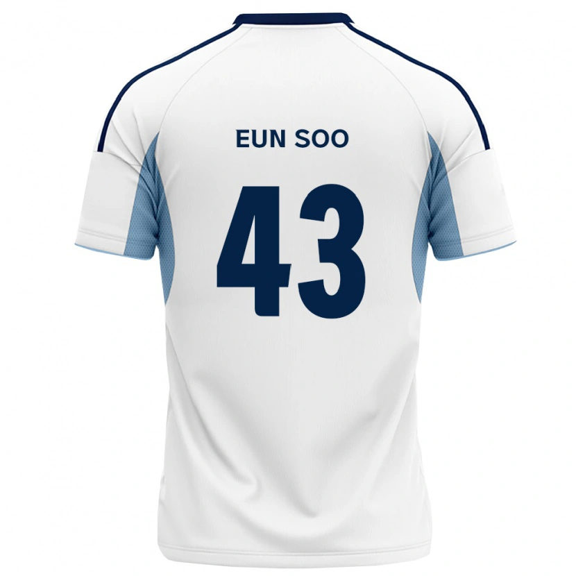 Danxen Uomo Maglia Eun-Soo Choi #43 Blu Reale Bianco Kit Gara Away 2026/27 Maglietta
