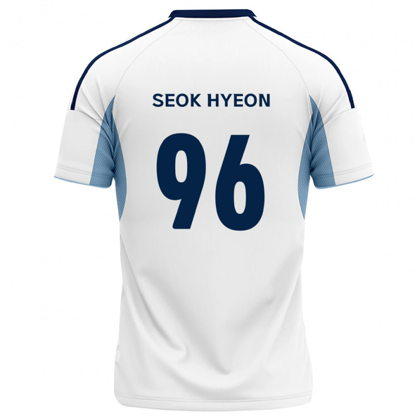 Danxen Uomo Maglia Seok-Hyeon Choi #96 Blu Reale Bianco Kit Gara Away 2026/27 Maglietta