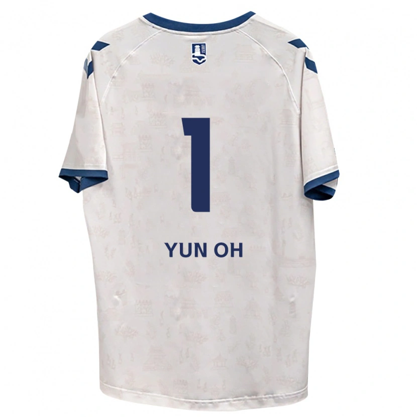 Danxen Uomo Maglia Yun-Oh Lee #1 Blu Reale Bianco Kit Gara Away 2026/27 Maglietta