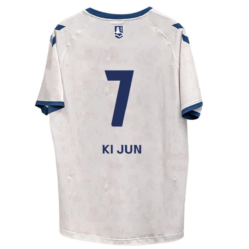 Danxen Uomo Maglia Ki-Jun Kim #7 Blu Reale Bianco Kit Gara Away 2026/27 Maglietta