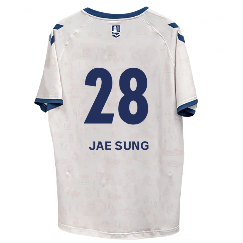 Danxen Uomo Maglia Jae-Sung Kim #28 Blu Reale Bianco Kit Gara Away 2026/27 Maglietta