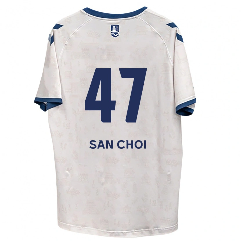 Danxen Uomo Maglia San Choi #47 Blu Reale Bianco Kit Gara Away 2026/27 Maglietta
