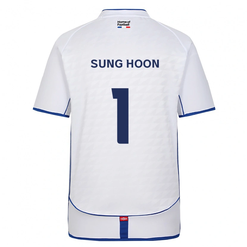 Danxen Uomo Maglia Sung-Hoon Cho #1 Nero Bianco Rosso Kit Gara Away 2026/27 Maglietta