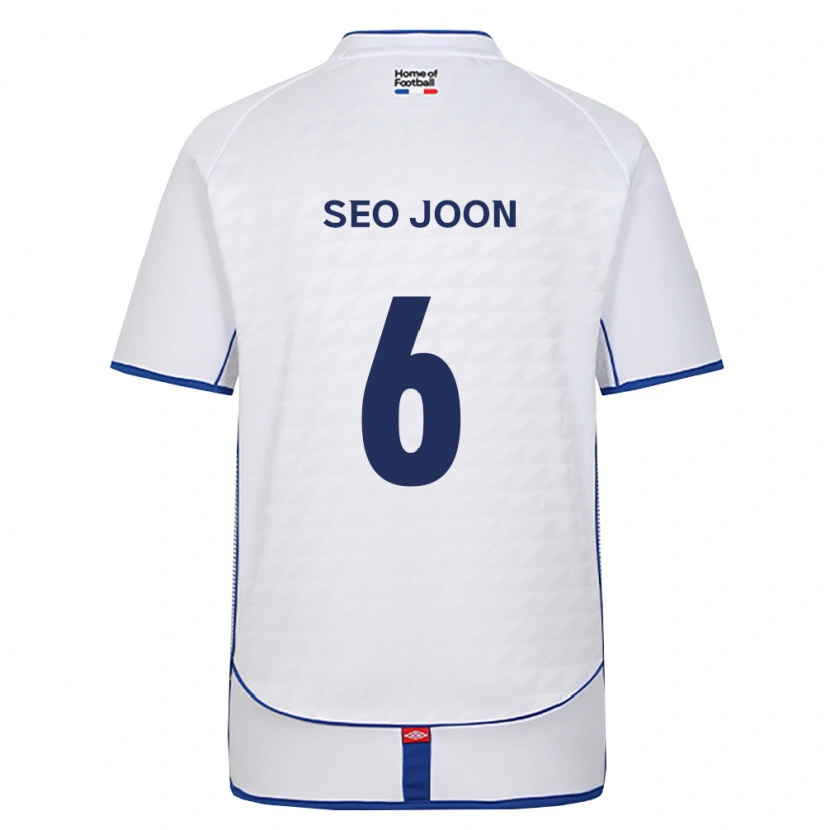 Danxen Uomo Maglia Seo-Joon Bae #6 Nero Bianco Rosso Kit Gara Away 2026/27 Maglietta