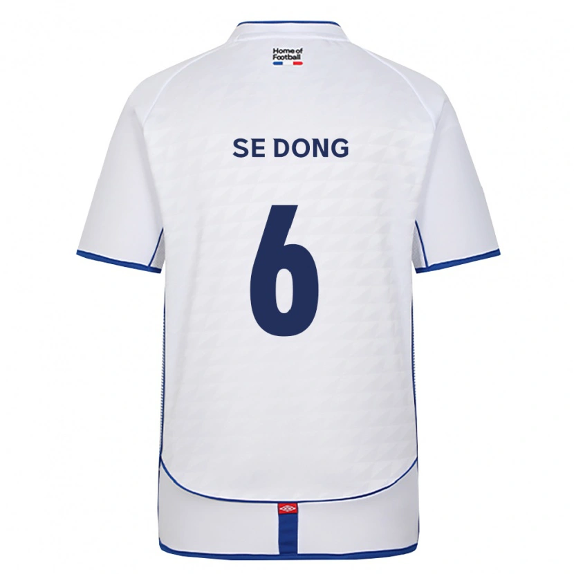 Danxen Uomo Maglia Se-Dong Chang #6 Nero Bianco Rosso Kit Gara Away 2026/27 Maglietta
