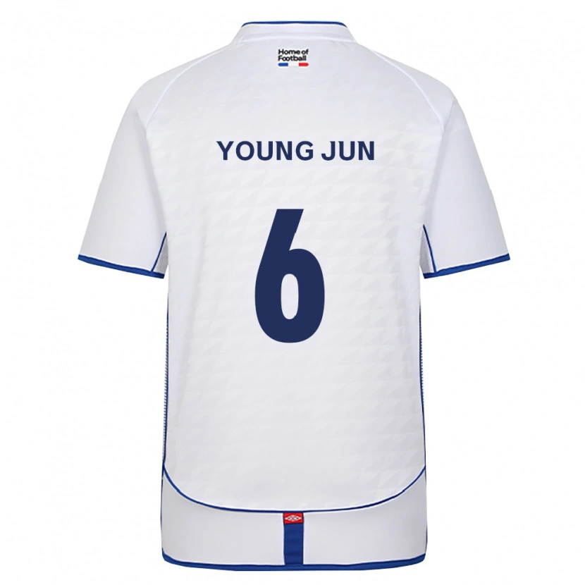 Danxen Uomo Maglia Young-Jun Choi #6 Nero Bianco Rosso Kit Gara Away 2026/27 Maglietta
