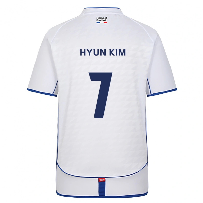 Danxen Uomo Maglia Hyun Kim #7 Nero Bianco Rosso Kit Gara Away 2026/27 Maglietta
