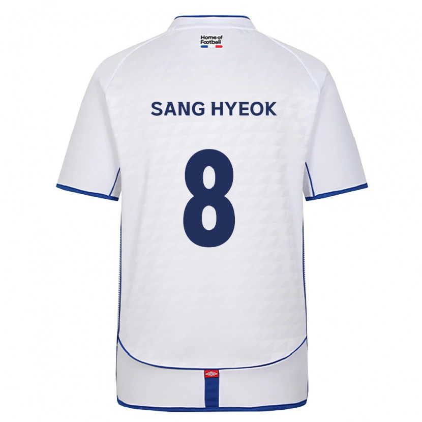 Danxen Uomo Maglia Sang-Hyeok Park #8 Nero Bianco Rosso Kit Gara Away 2026/27 Maglietta