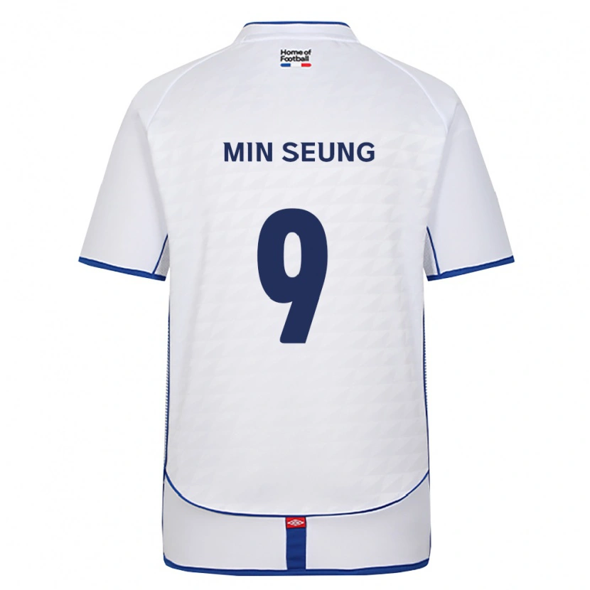 Danxen Uomo Maglia Min-Seung Jeon #9 Nero Bianco Rosso Kit Gara Away 2026/27 Maglietta