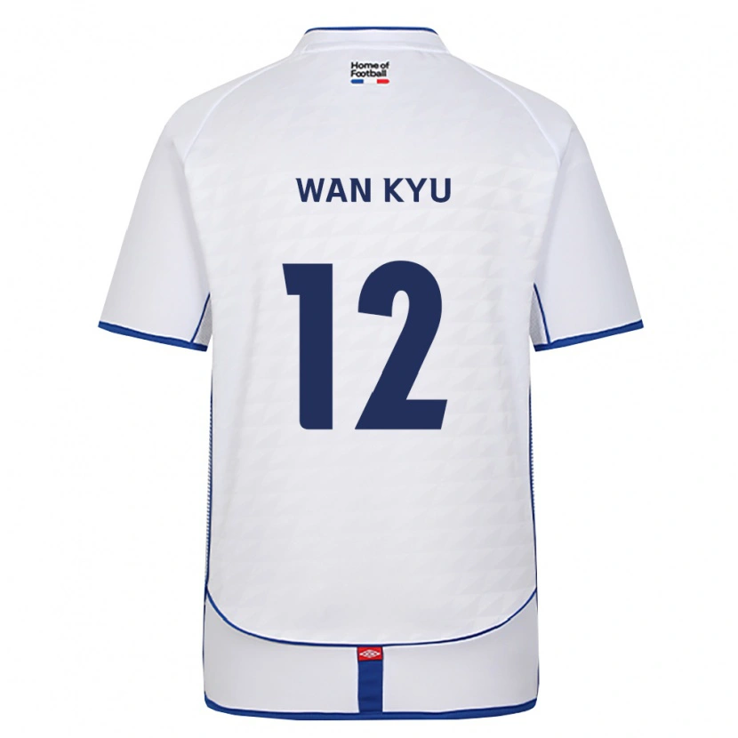 Danxen Uomo Maglia Wan-Kyu Kwon #12 Nero Bianco Rosso Kit Gara Away 2026/27 Maglietta