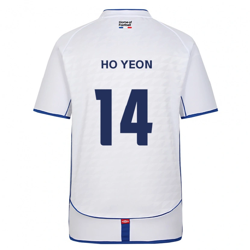 Danxen Uomo Maglia Ho-Yeon Jung #14 Nero Bianco Rosso Kit Gara Away 2026/27 Maglietta