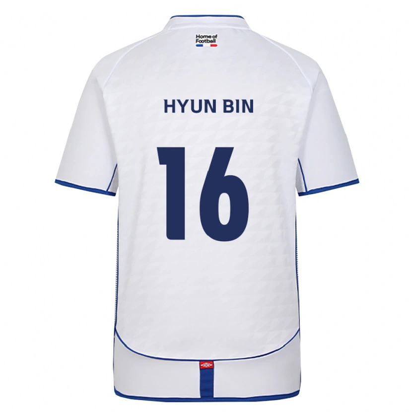 Danxen Uomo Maglia Hyun-Bin Park #16 Nero Bianco Rosso Kit Gara Away 2026/27 Maglietta