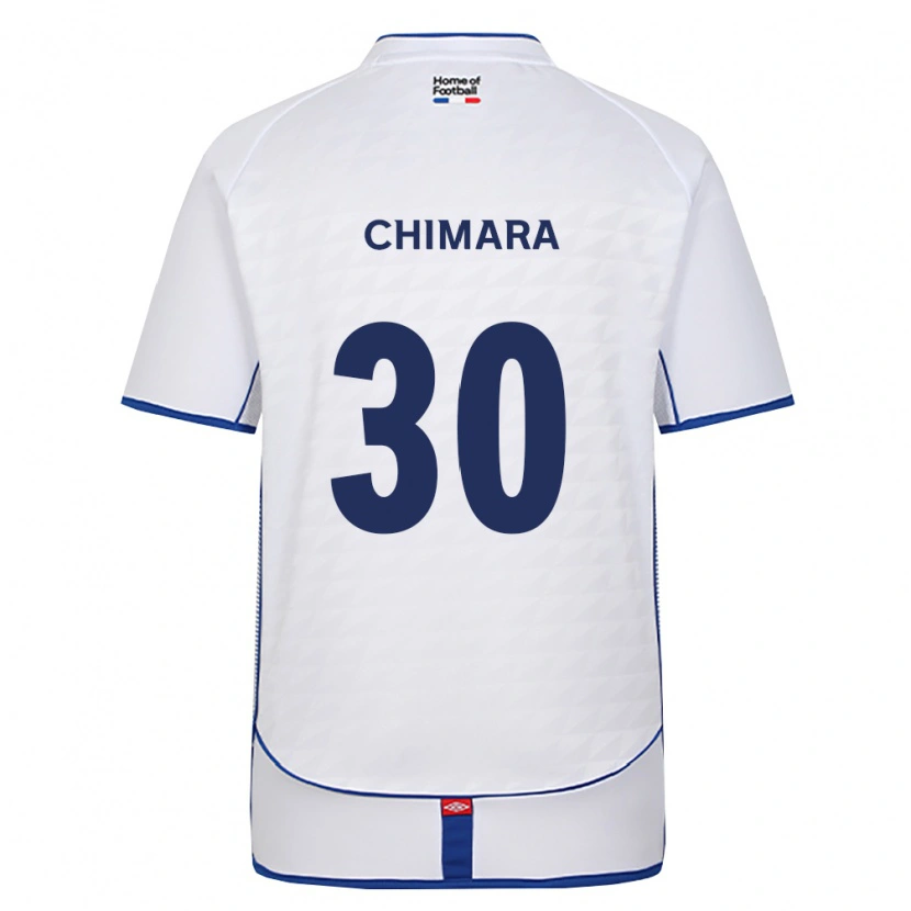 Danxen Uomo Maglia Justin Chimara #30 Nero Bianco Rosso Kit Gara Away 2026/27 Maglietta