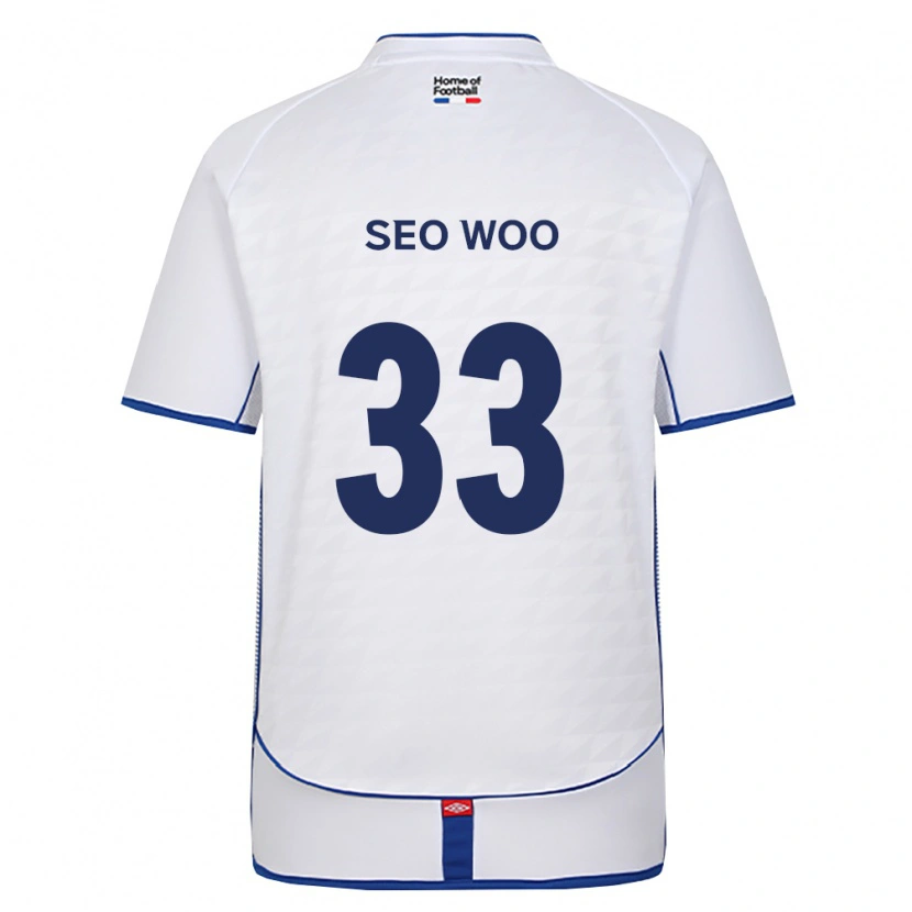 Danxen Uomo Maglia Seo-Woo Jeong #33 Nero Bianco Rosso Kit Gara Away 2026/27 Maglietta