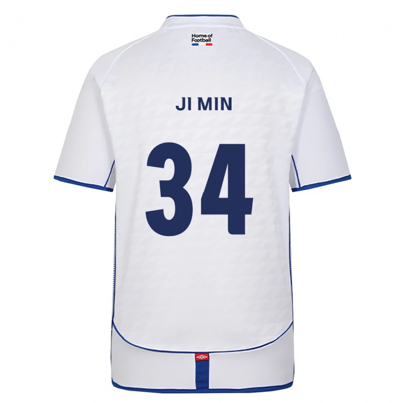 Danxen Uomo Maglia Ji-Min Park #34 Nero Bianco Rosso Kit Gara Away 2026/27 Maglietta