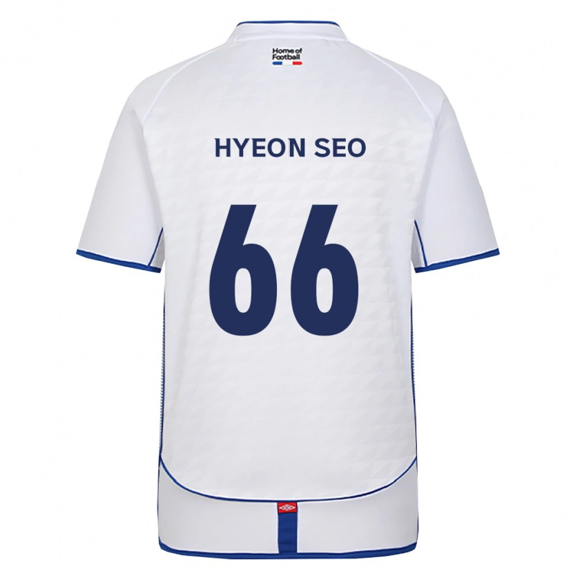 Danxen Uomo Maglia Hyeon-Seo Han #66 Nero Bianco Rosso Kit Gara Away 2026/27 Maglietta