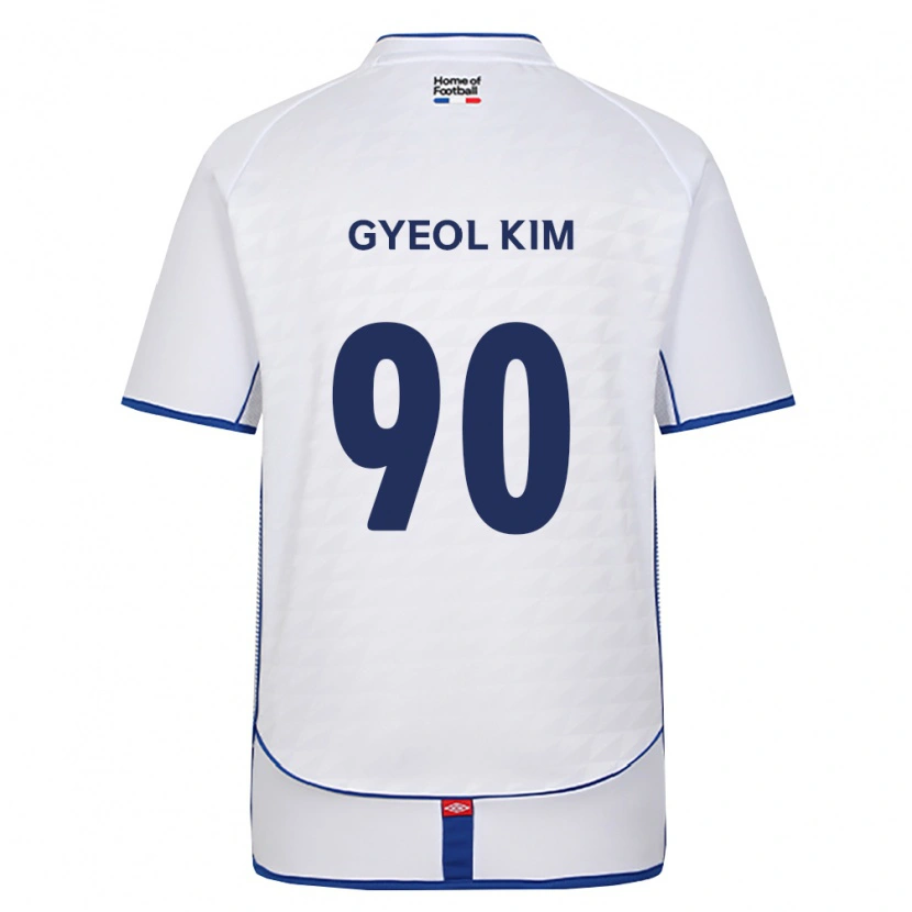 Danxen Uomo Maglia Gyeol Kim #90 Nero Bianco Rosso Kit Gara Away 2026/27 Maglietta