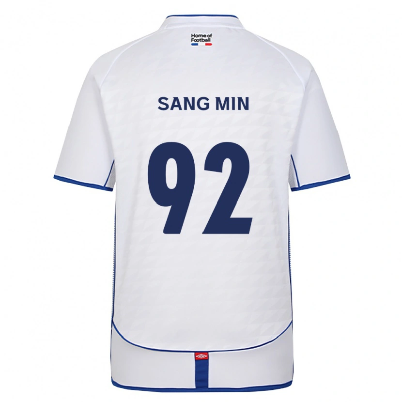 Danxen Uomo Maglia Sang-Min Lee #92 Nero Bianco Rosso Kit Gara Away 2026/27 Maglietta