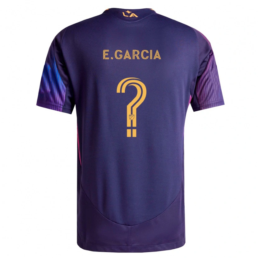 Danxen Uomo Maglia Emiliano Garcia #0 Viola Scuro Giallo Kit Gara Away 2026/27 Maglietta