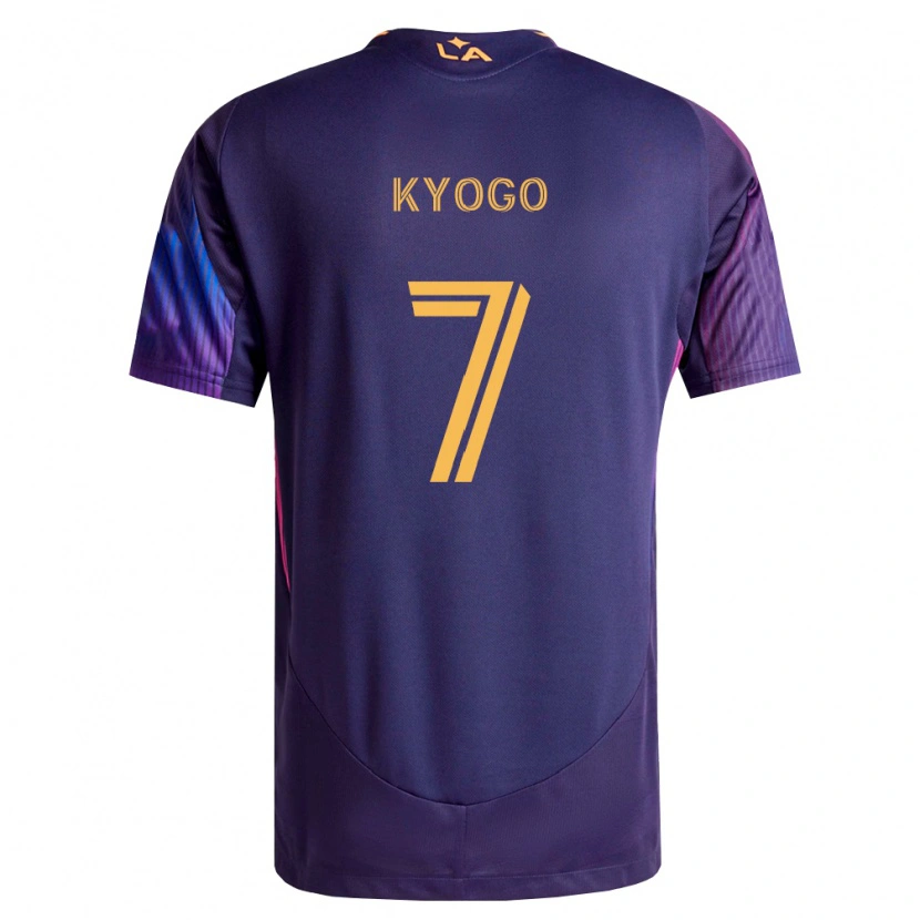 Danxen Uomo Maglia Kyogo Furuhashi #7 Viola Scuro Giallo Kit Gara Away 2026/27 Maglietta