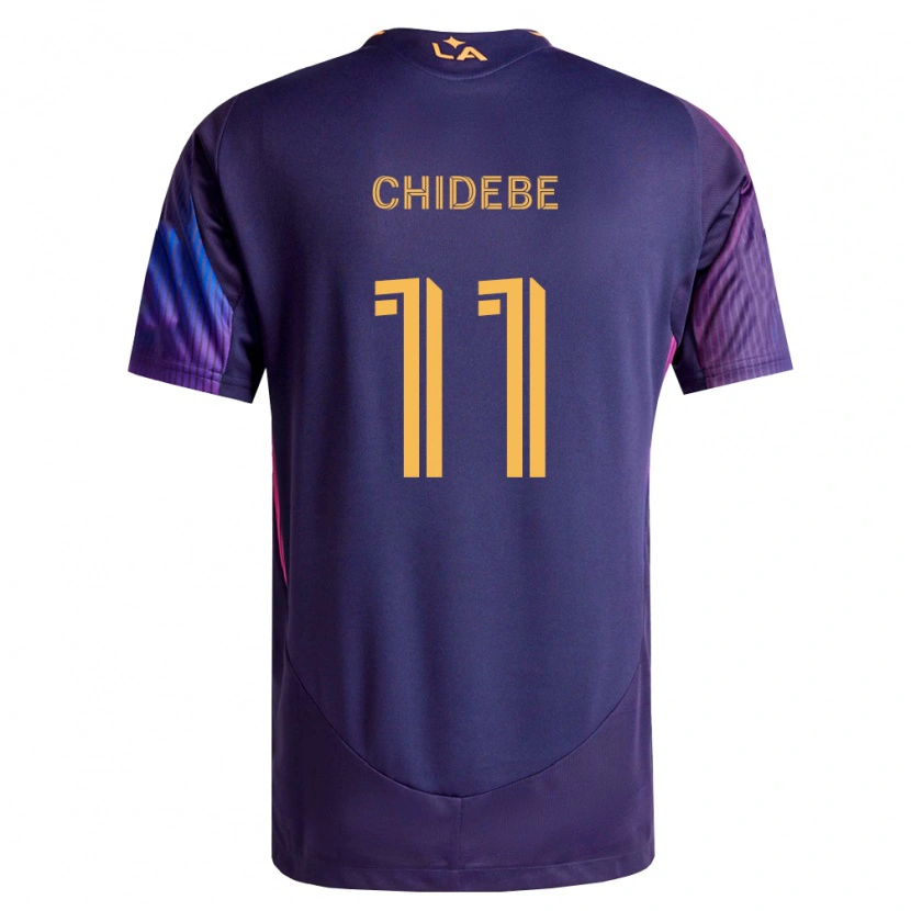 Danxen Uomo Maglia Ikenna Chidebe #11 Viola Scuro Giallo Kit Gara Away 2026/27 Maglietta