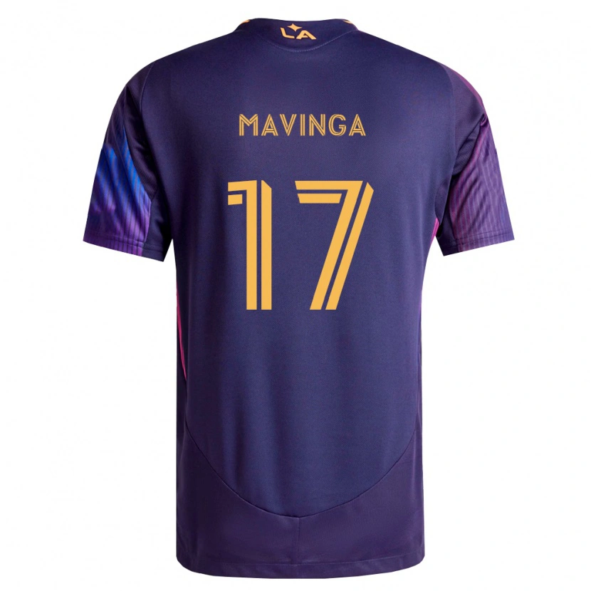 Danxen Uomo Maglia Chris Mavinga #17 Viola Scuro Giallo Kit Gara Away 2026/27 Maglietta