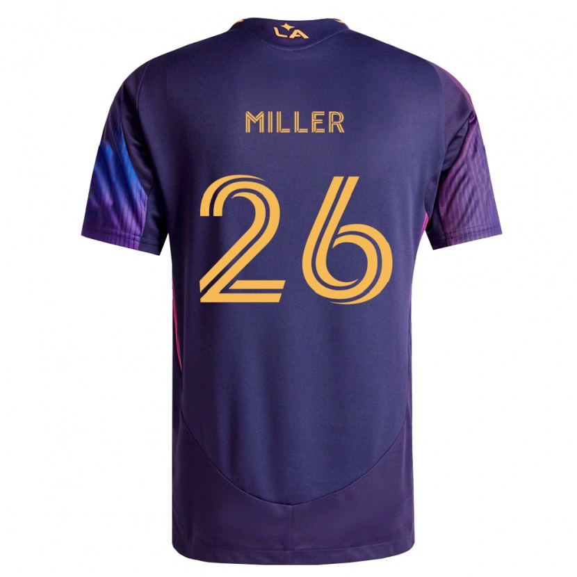Danxen Uomo Maglia Harbor Miller #26 Viola Scuro Giallo Kit Gara Away 2026/27 Maglietta
