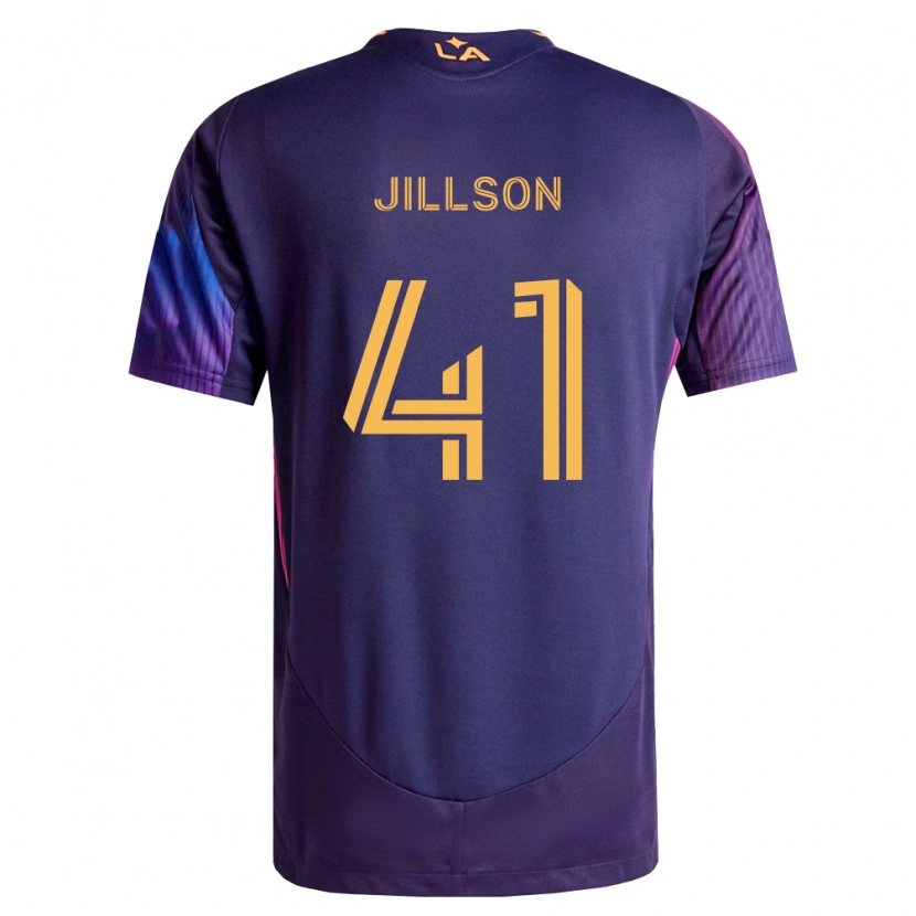 Danxen Uomo Maglia Simon Jillson #41 Viola Scuro Giallo Kit Gara Away 2026/27 Maglietta