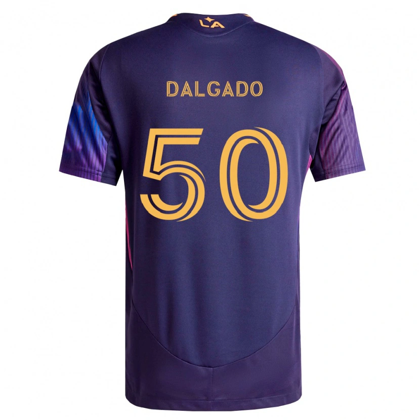Danxen Uomo Maglia Riley Dalgado #50 Viola Scuro Giallo Kit Gara Away 2026/27 Maglietta