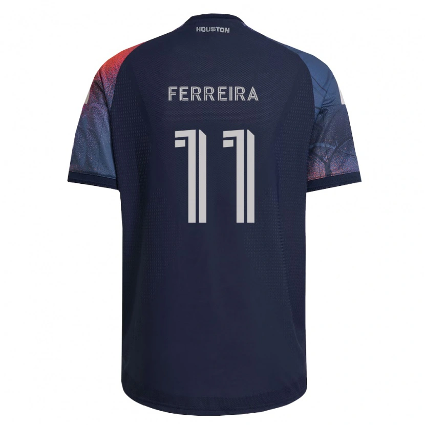 Danxen Uomo Maglia Sebastián Ferreira #11 Blu Scuro Bianco Arancio Kit Gara Away 2026/27 Maglietta