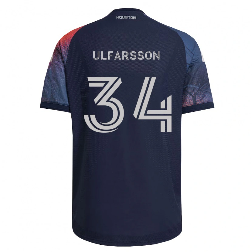 Danxen Uomo Maglia Thor Úlfarsson #34 Blu Scuro Bianco Arancio Kit Gara Away 2026/27 Maglietta