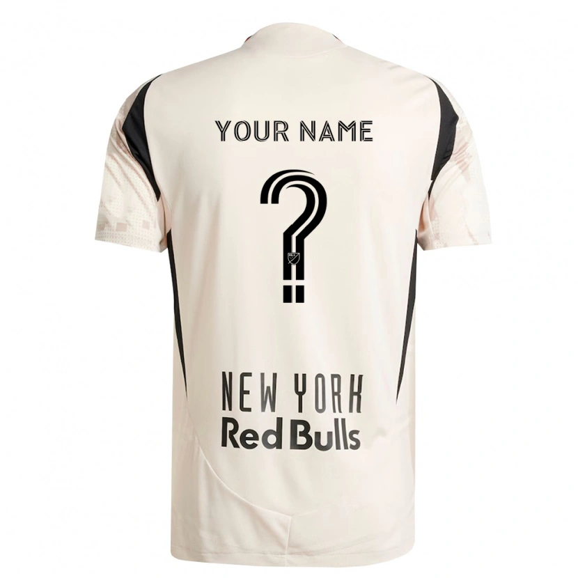 Danxen Uomo Maglia Il Tuo Nome #0 Bianco Sporco Rosso Nero Kit Gara Away 2026/27 Maglietta
