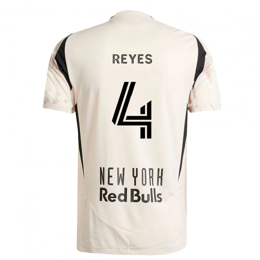 Danxen Uomo Maglia Andrés Reyes #4 Bianco Sporco Rosso Nero Kit Gara Away 2026/27 Maglietta