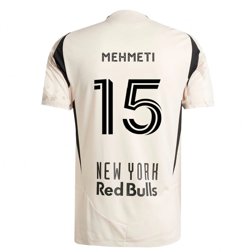 Danxen Uomo Maglia Adri Mehmeti #15 Bianco Sporco Rosso Nero Kit Gara Away 2026/27 Maglietta