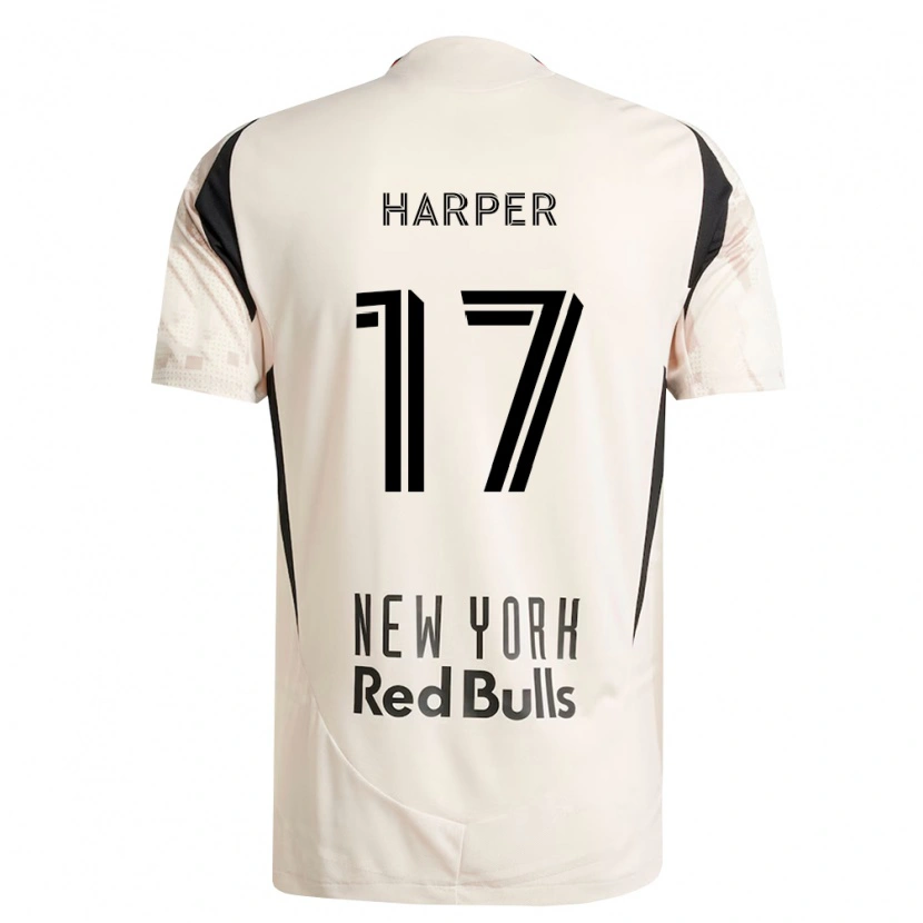 Danxen Uomo Maglia Cameron Harper #17 Bianco Sporco Rosso Nero Kit Gara Away 2026/27 Maglietta