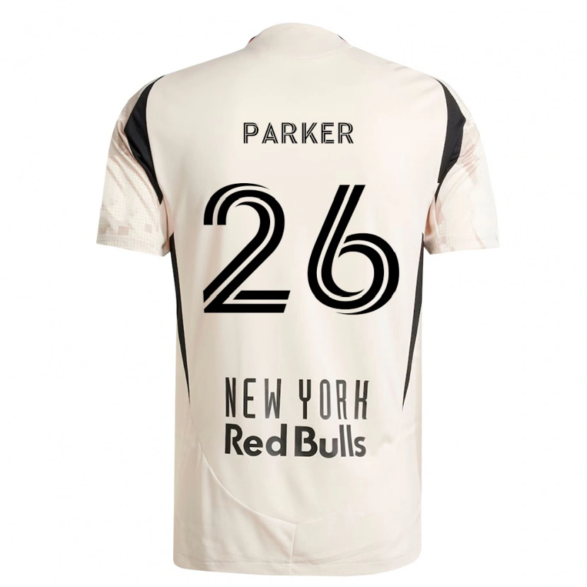 Danxen Uomo Maglia Tim Parker #26 Bianco Sporco Rosso Nero Kit Gara Away 2026/27 Maglietta