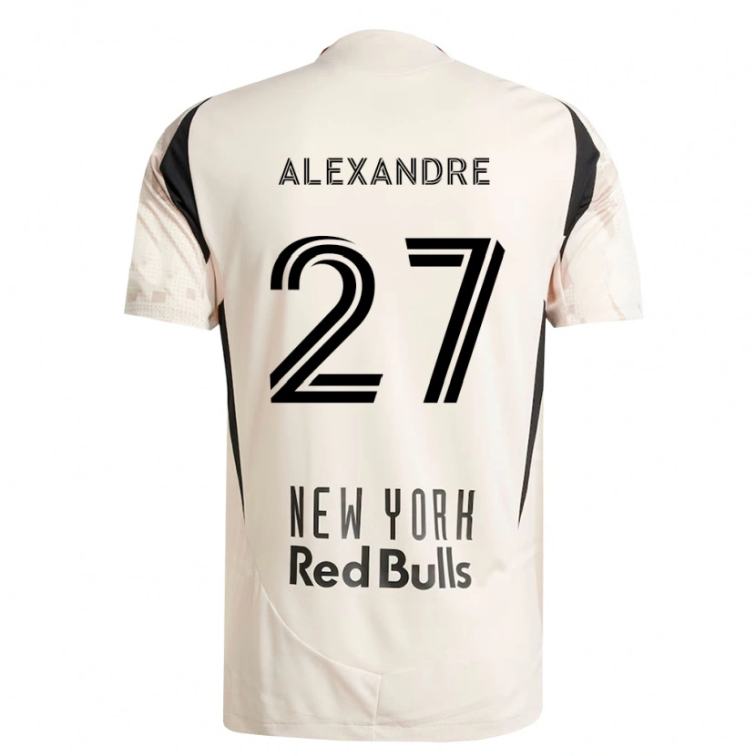 Danxen Uomo Maglia Davi Alexandre #27 Bianco Sporco Rosso Nero Kit Gara Away 2026/27 Maglietta
