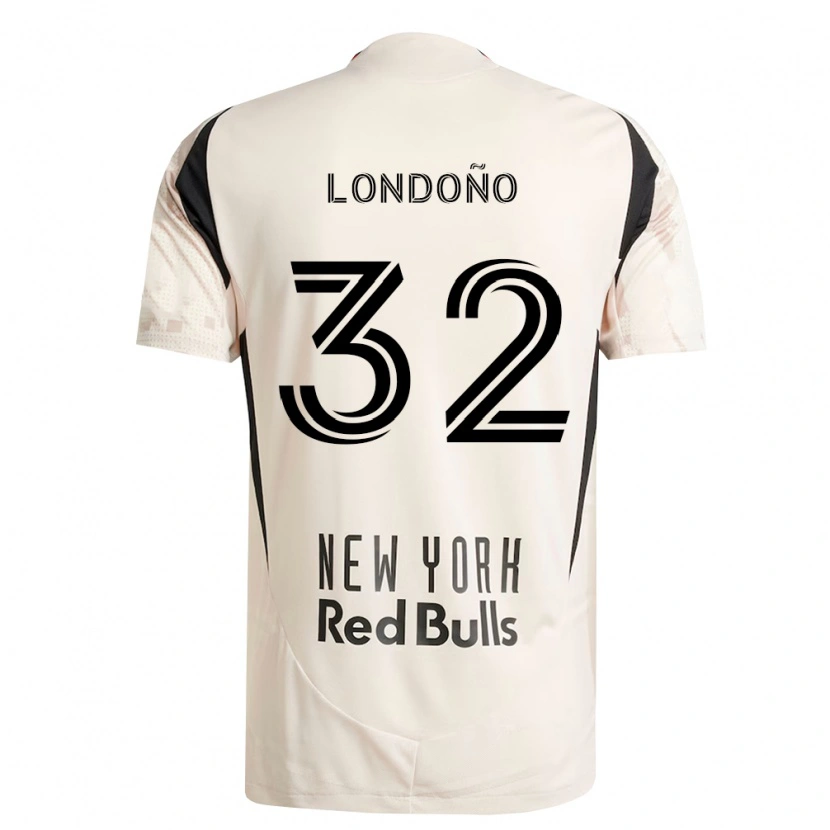 Danxen Uomo Maglia Erick Londoño #32 Bianco Sporco Rosso Nero Kit Gara Away 2026/27 Maglietta