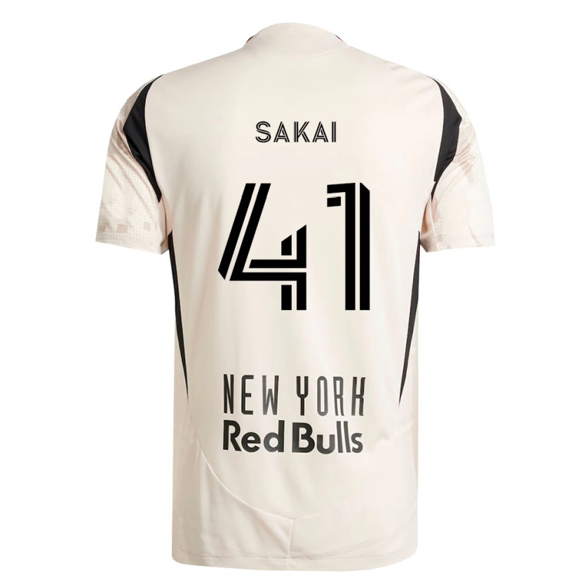 Danxen Uomo Maglia Shunya Sakai #41 Bianco Sporco Rosso Nero Kit Gara Away 2026/27 Maglietta