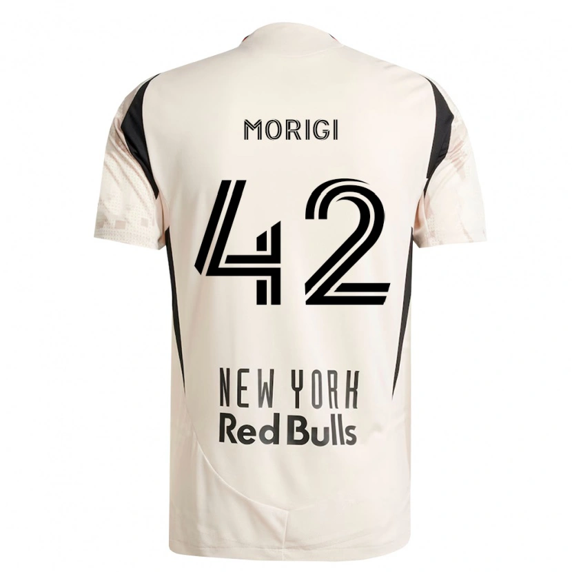 Danxen Uomo Maglia Marco Morigi #42 Bianco Sporco Rosso Nero Kit Gara Away 2026/27 Maglietta